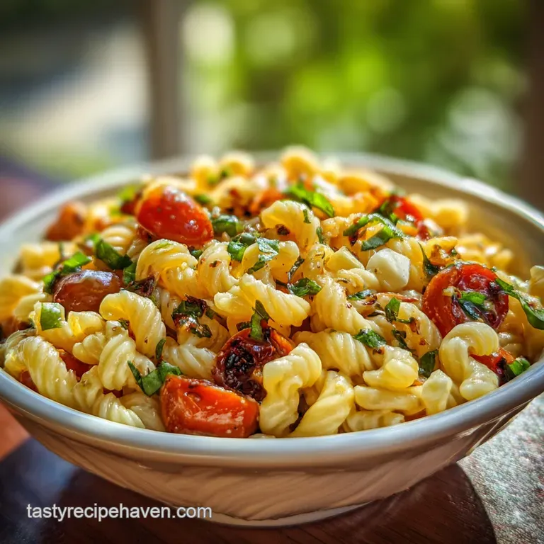 Vegetarian Potluck Idea with Creamy Pasta Salad