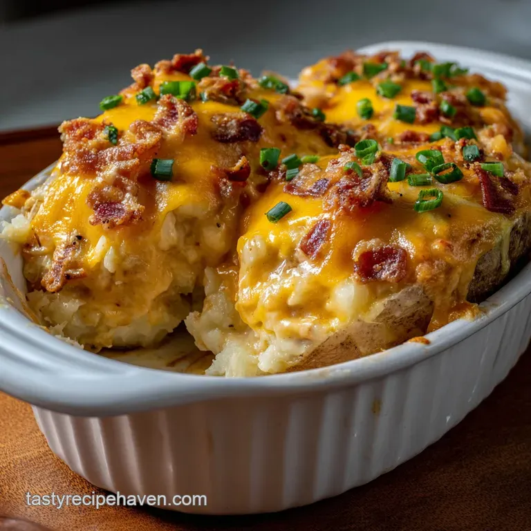 The Ultimate Cheesy Potato Casserole Recipe Creamy Twice Baked presentation