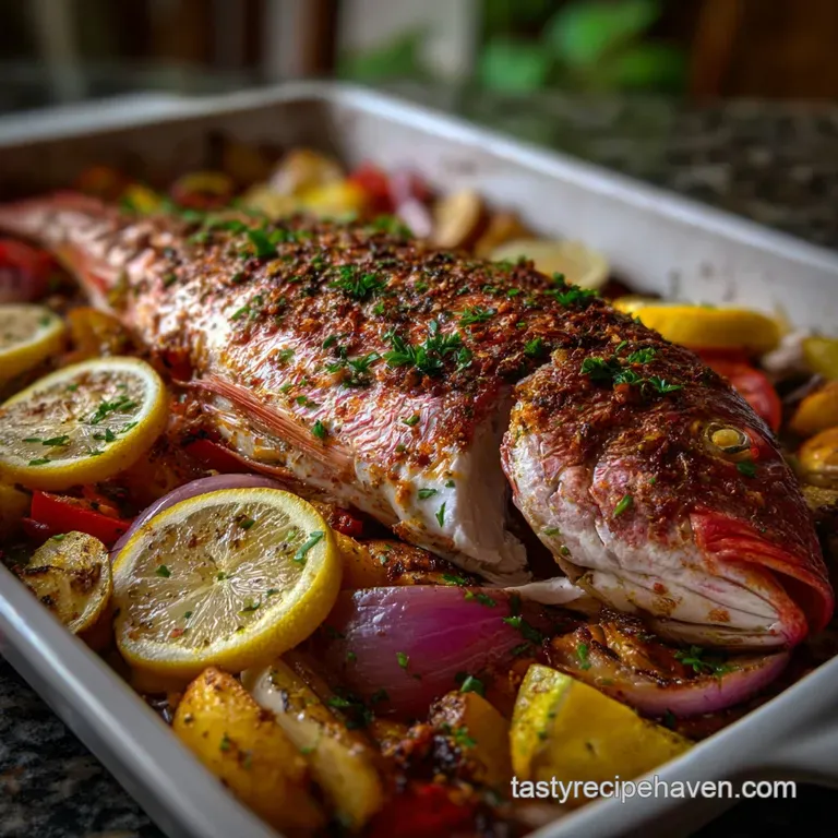 Baked Red Snapper: Mediterranean Sheet Pan Glory