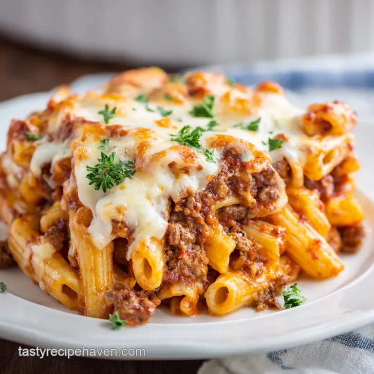Easy Crockpot Baked Ziti: Three Cheese Comfort