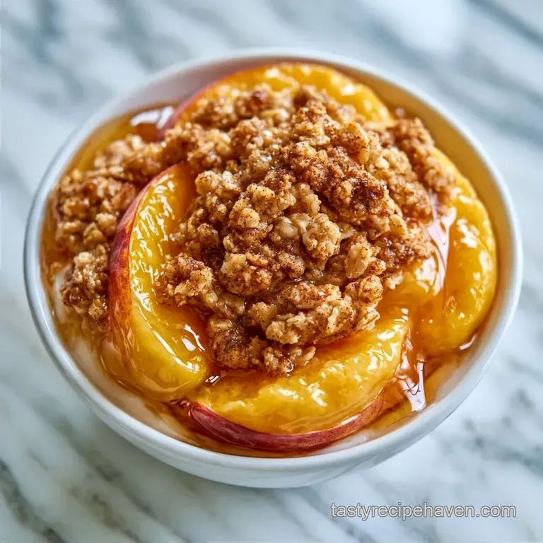 Easy Fresh Peach Crisp in 50 Minutes