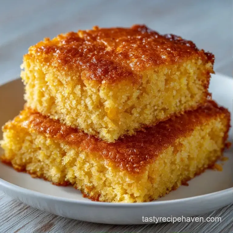A neat square slice of airy yellow sponge cake with thick, smooth white icing served on a minimalist porcelain plate.