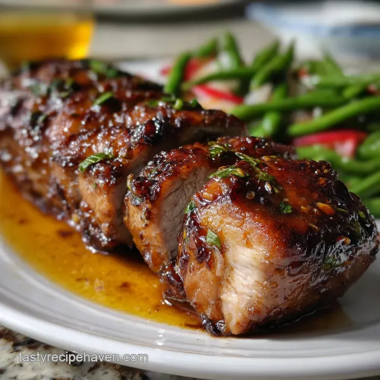 The Ultimate Easy Honey Garlic Soy Pork Loin Marinade Recipe presentation