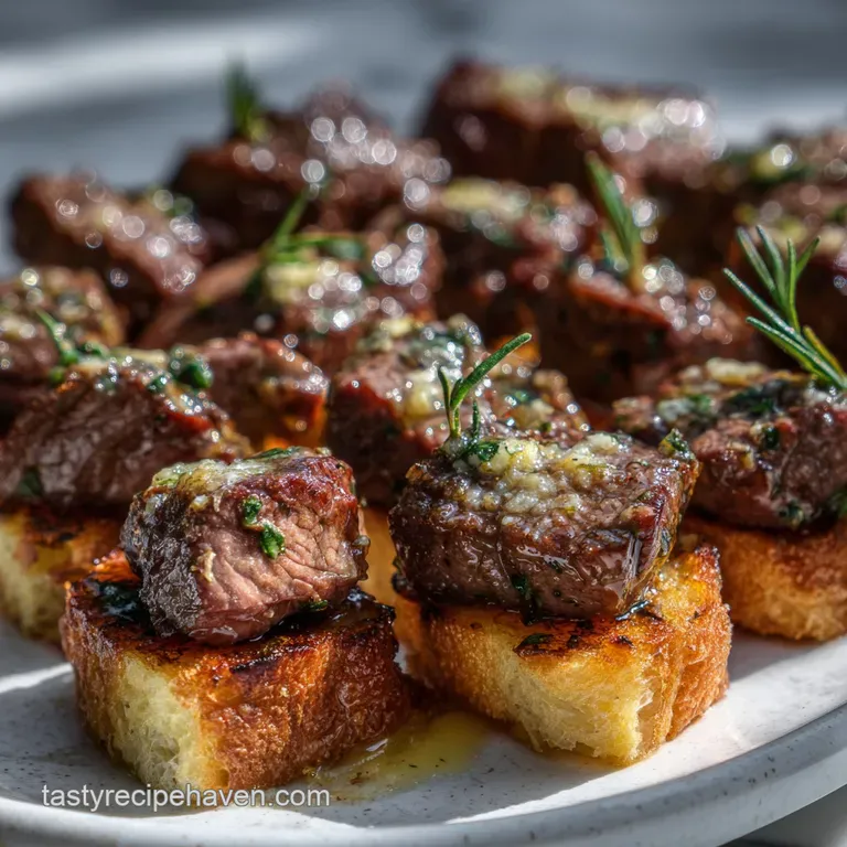 Elegant, artful plating of savory appetizers with a drizzle of olive oil, fresh herbs, and a scattering of colorful edible...