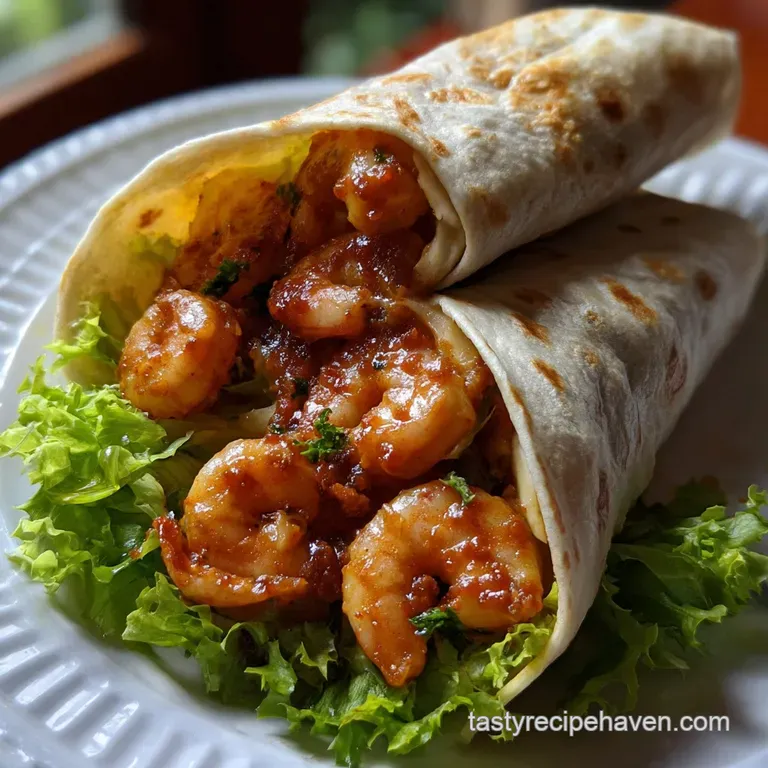 Quick Shrimp Wrap Recipe: Seared & Chilled presentation