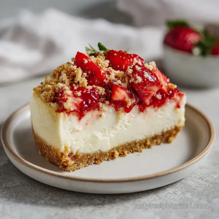 Easy Strawberry Crunch Cheesecake: Failure-Proof