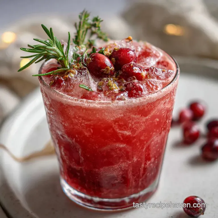 Christmas Cocktails: Festive Cranberry Spiced Fizz