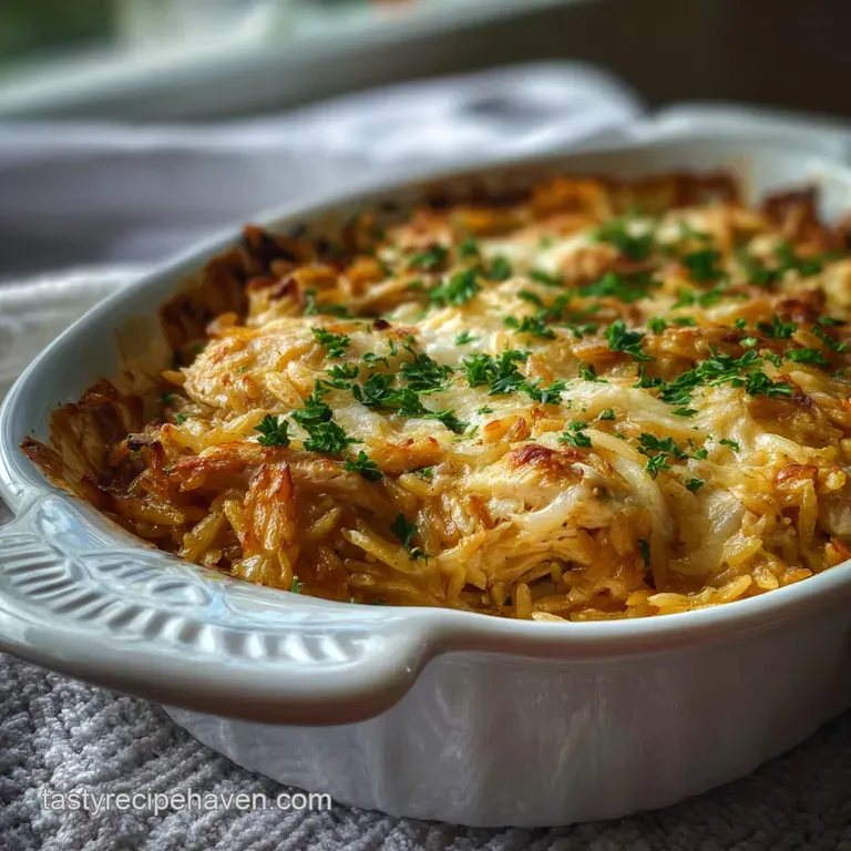 French Onion Chicken Orzo: Velvety & Crispy