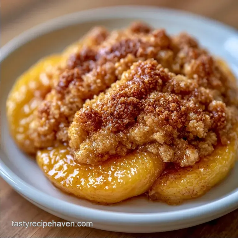 Easy Fresh Peach Crisp