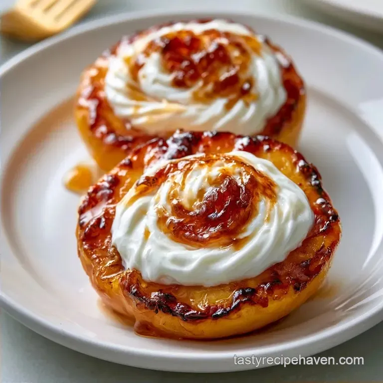 Fresh Peach Honey Treat with Mascarpone