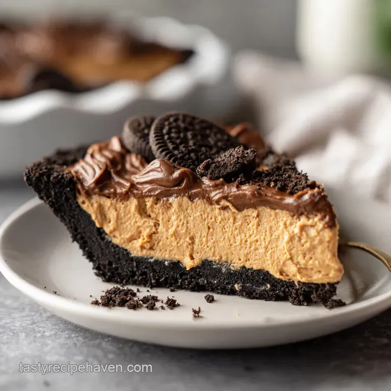 Frozen Chocolate Peanut Butter Pie
