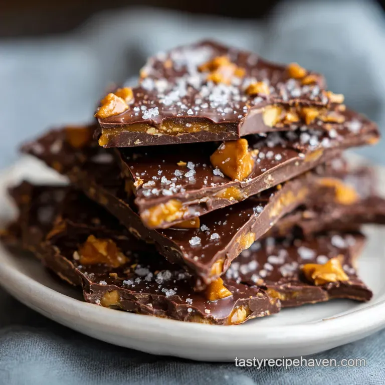 Slices of Halloween candy bark with colorful candy pieces, white chocolate drizzle, and a scattering of festive Halloween ...