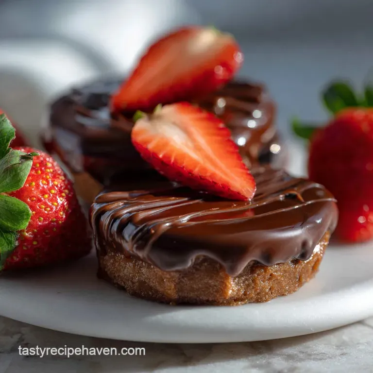 Neatly stacked, decadent chocolate peanut butter protein balls piled high on a small plate, hints of peanut butter texture.