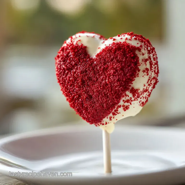 HeartShaped Red Velvet Cake Pops