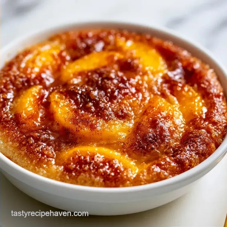 Homemade Peach Cobbler with Fresh Peaches