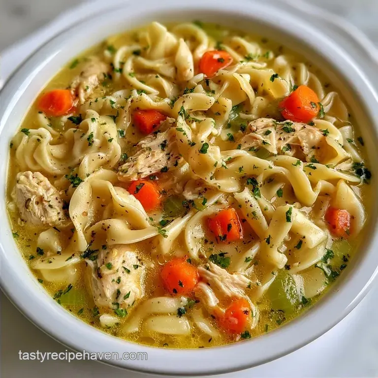 Instant Pot Chicken Noodle Soup in 55 Minutes