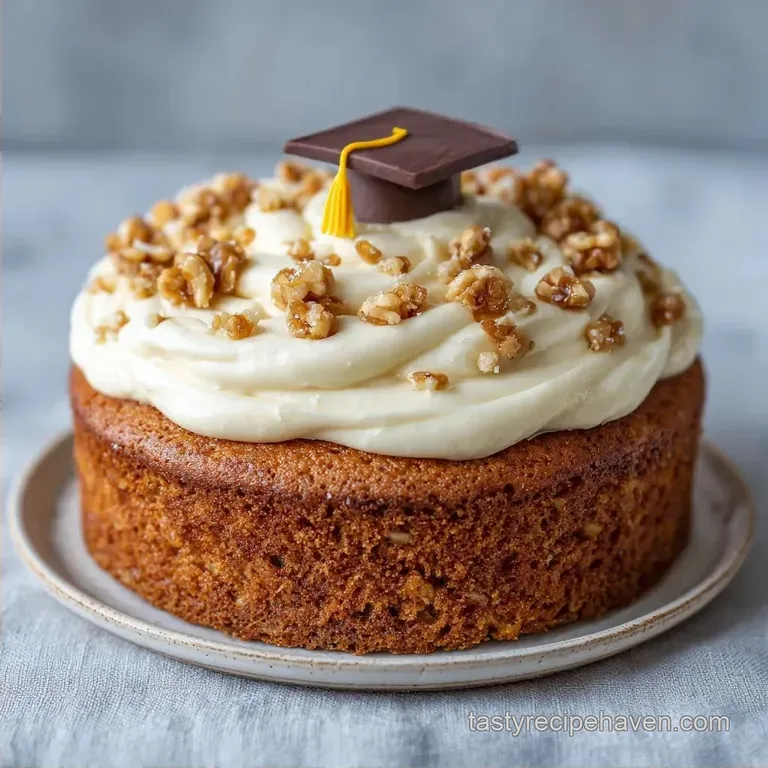 Large Graduation Celebration Cake: Velvety Honey