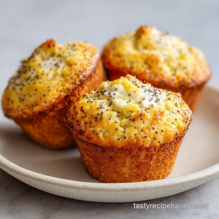 Healthy Lemon Poppyseed Protein Muffins