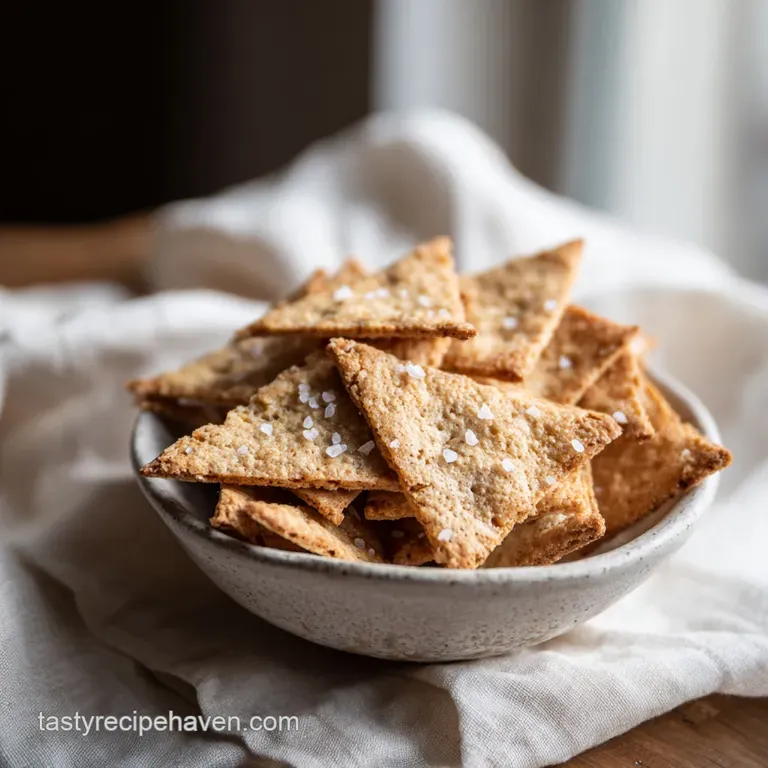A neat stack of lightly browned crackers, showcasing their delicate, porous texture, artfully placed.