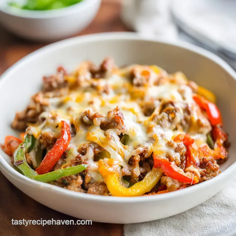 Philly Cheesesteak Casserole: Low Carb and Flavor-Forward