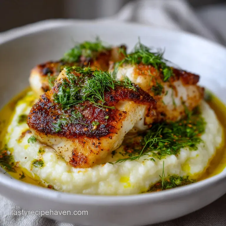 Low Histamine Dishes: Coastal Comfort Dinner presentation