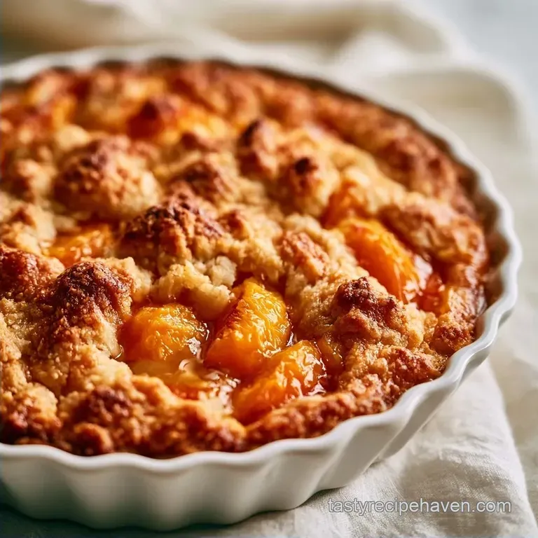 Old Fashioned Melted Butter Peach Cobbler