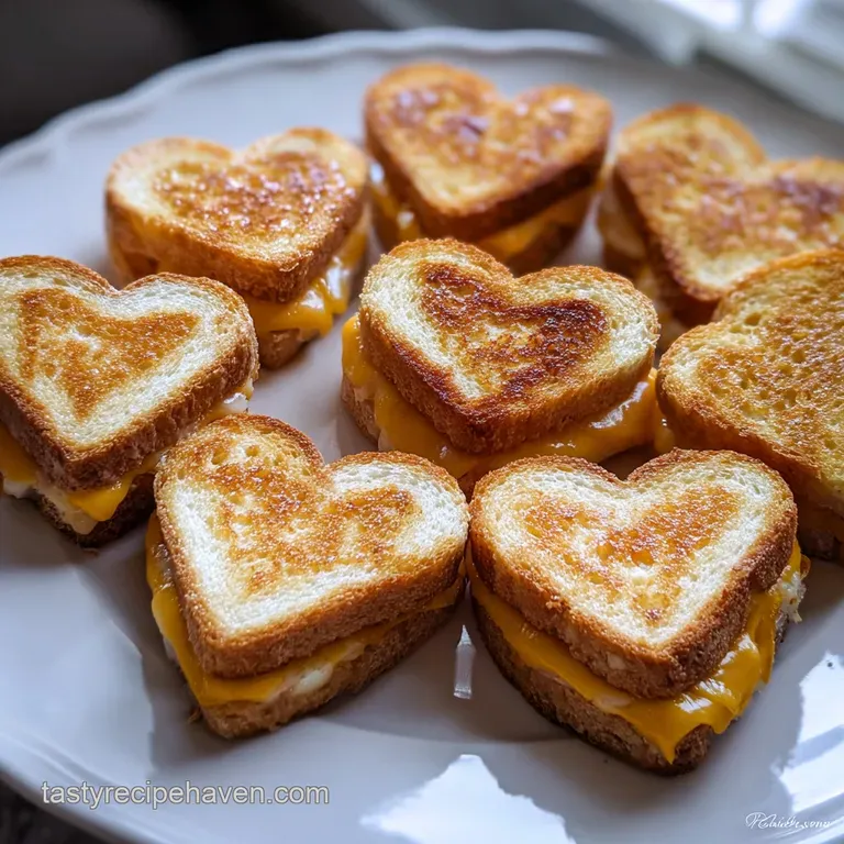 Mini Grilled Cheese Hearts