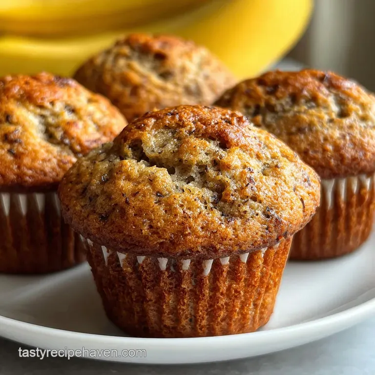 Mini Banana Muffins with Greek Yogurt