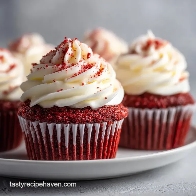 Red Velvet Cupcakes with Cream Cheese Frosting