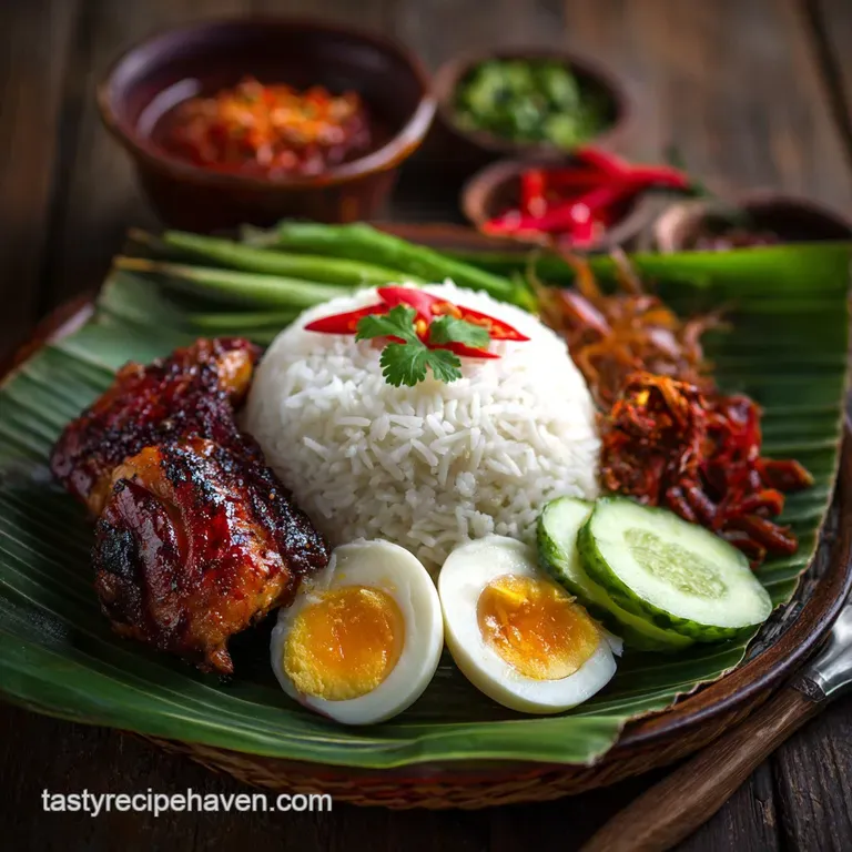 Nasi Lemak: the Ultimate Coconut Rice Recipe presentation