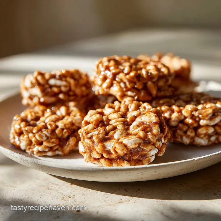 Three golden-brown peanut butter balls glistening on a white plate, sprinkled with flaky sea salt. Crispy and smooth textu...