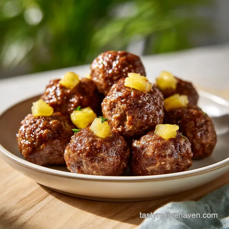 Pineapple BBQ Meatballs: Sticky and Sweet
