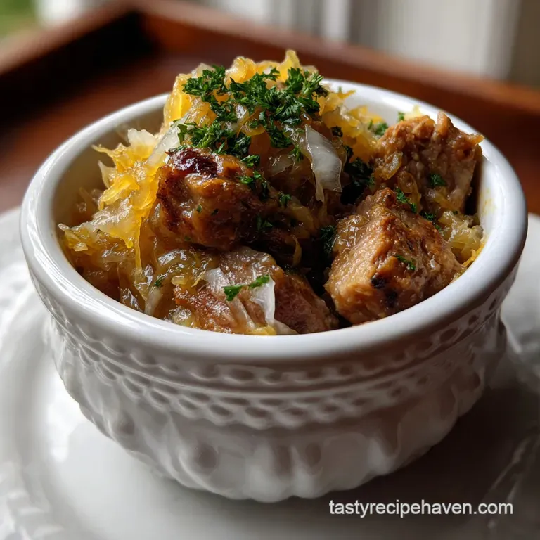 Easy Traditional Pork and Sauerkraut Dinner