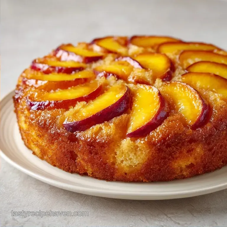 Quick Peach Cake: Tender and Buttery