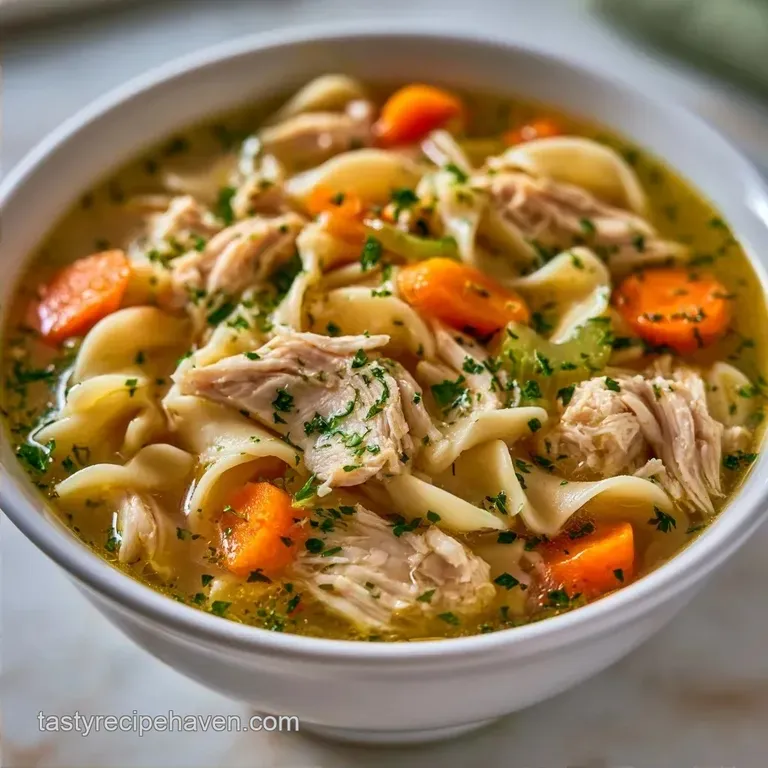 Rotisserie Chicken Noodle Soup in 45 Minutes