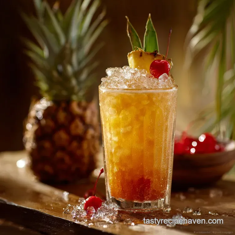 Rum and Pineapple Juice Cocktail: The Golden Tiki Sipper
