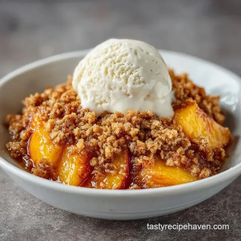 Simple Peach Baking Dish Dessert: Guilt-Free