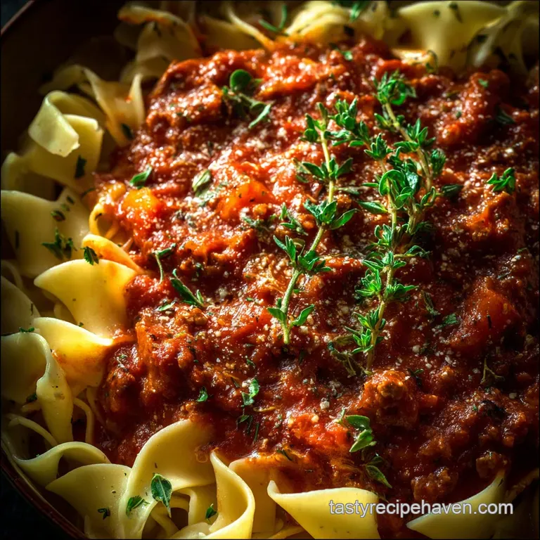 Sunday Gravy: Hearty Slow-Cooked Italian Ragu presentation