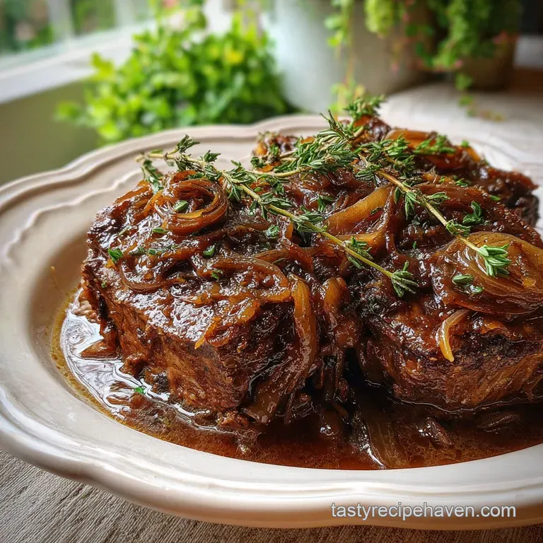 Slow Cooker or Oven French Onion Pot Roast