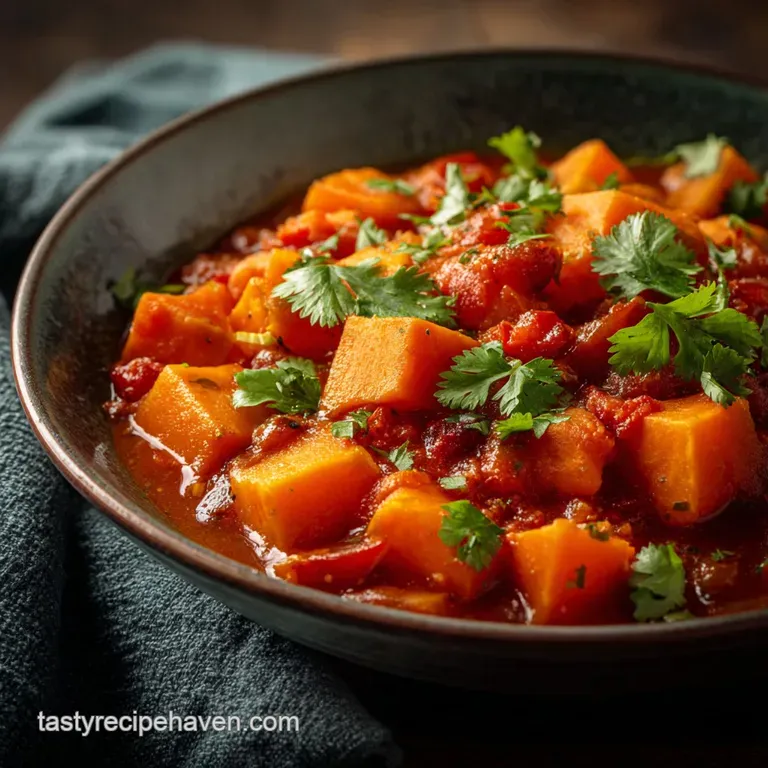 Vegan Crockpot Recipes: Smoky Chipotle Stew presentation