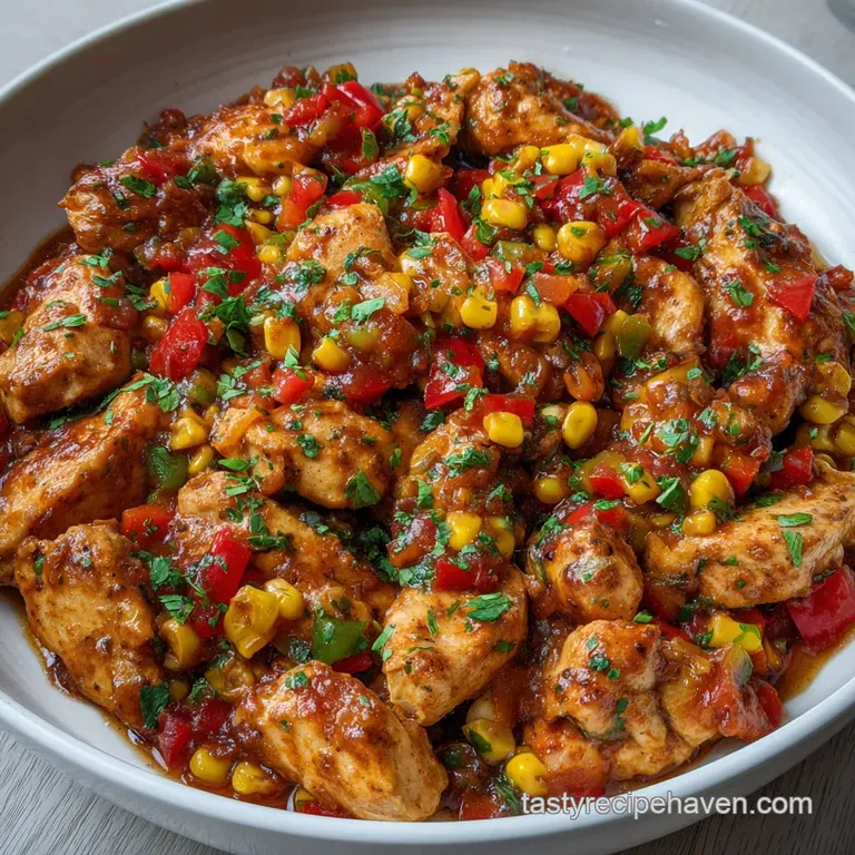 Fiesta Chicken: Speedy Skillet Weeknight Wonder presentation