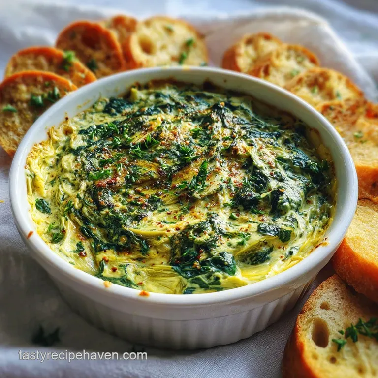 Spinach Artichoke Dip: Velvety Garlic Base