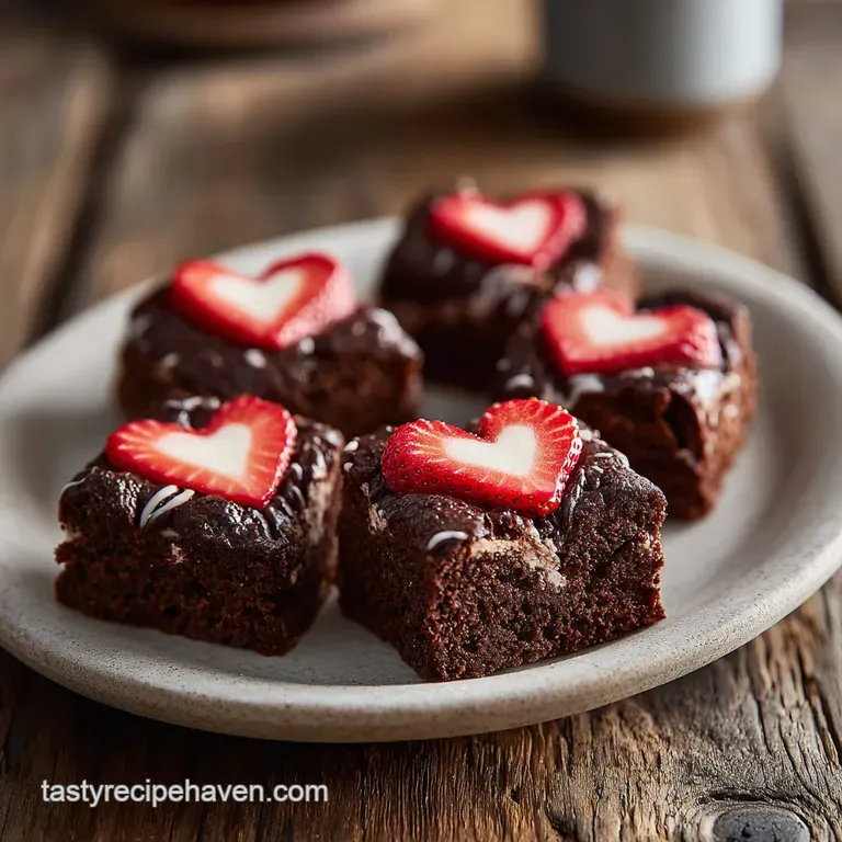 Super Cute Valentines Day Dessert with Strawberry Hearts