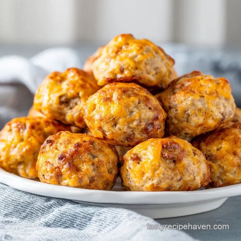 Sausage Balls: the Ultimate Three-Ingredient Classic presentation